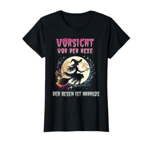 Lustiges Hexerei Hexen Spruch Motiv T-Shirt - Damen - Schwarz - XS - Kurzarm - Horror - Halloween von Lustiges Hexerei Hexen Spruch Motiv