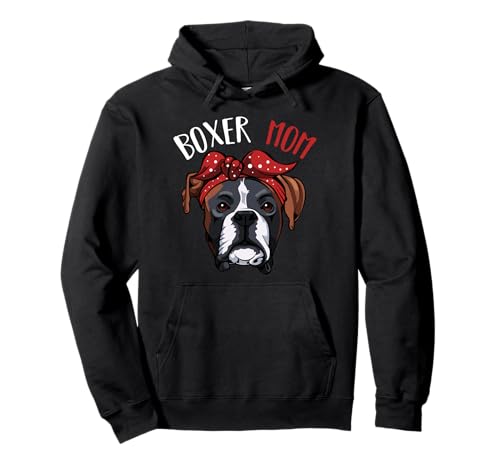 Boxer Mom Deutscher Boxer Hunde Mama Frauchen Geschenk Pullover Hoodie Boxer Mom Deutscher Boxer Hunde Mama Frauchen Geschenk Pullover Hoodie von Lustiges Hundemama Geschenk für Deutsche Boxer Mom