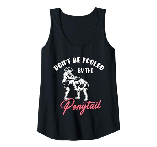 Damen Dont Be Fooled by The Ponytail Krav MAGA Martial Arts Tank Top von Lustiges Kampfkunst Design Idee