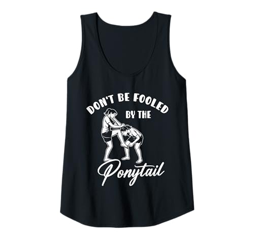 Damen Dont Be Fooled by The Ponytail Krav MAGA Martial Arts Tank Top von Lustiges Kampfkunst Design Idee