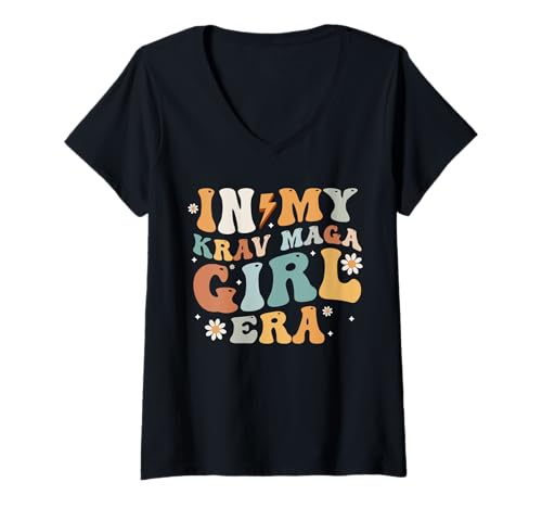 Damen In My Krav MAGA Girl Ear Martial Arts T-Shirt mit V-Ausschnitt Damen In My Krav MAGA Girl Ear Martial Arts T-Shirt mit V-Ausschnitt von Lustiges Kampfkunst Design Idee