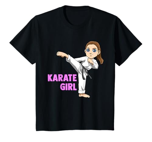 Süßes Karate Mädchen T-Shirt von Lustiges Karate Mädchen T-Shirt