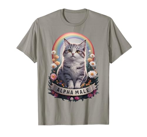 Süßes Kätzchen Für Alpha Männer Alpha Male T-Shirt von Lustiges Katzen Geschenk Für Herren