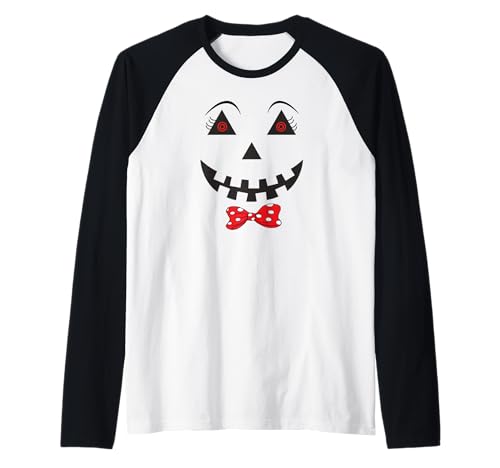 Halloween Kostüm Kinder Kürbis Gesicht Kürbiskostüm Raglan Halloween Kostüm Kinder Kürbis Gesicht Kürbiskostüm Raglan von Lustiges Kostüm Halloween Fasching Damen & Mädchen