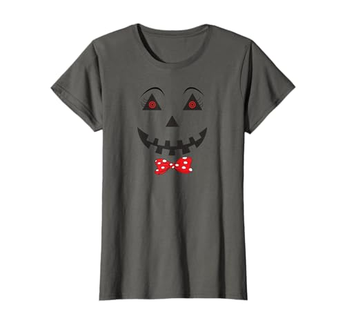 Halloween Kostüm Kinder Kürbis Gesicht Kürbiskostüm T-Shirt Halloween Kostüm Kinder Kürbis Gesicht Kürbiskostüm T-Shirt von Lustiges Kostüm Halloween Fasching Damen & Mädchen