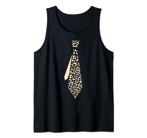 Herren Krawatte Druck Leopard Tank Top Herren Krawatte Druck Leopard Tank Top von Lustiges Kostüm