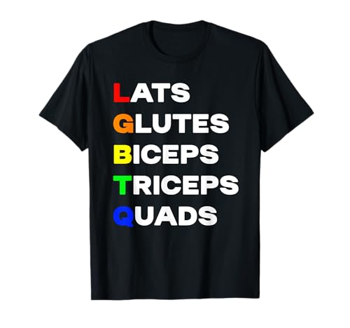 Lustiges LGBTQ Sport Design - Damen Fitness Gym Edition T-Shirt Schwarz S EU 40 Crew-Ausschnitt Kurzarm Casual Athletic Letter T-Shirt von Lustiges LGBTQ Sport Design