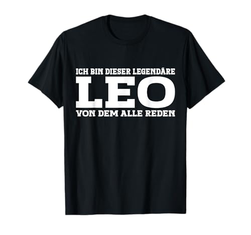 Lustiges Leo Geschenk Leo Spruch - Männer T-Shirt, Schwarz, Klein, Kurzarm, Klassische Passform, Casual Humorous Short Sleeve T-Shirt Lustiges Leo Geschenk Leo Spruch - Männer T-Shirt, Schwarz, Klein, Kurzarm, Klassische Passform, Casual Humorous Short Sleeve T-Shirt von Lustiges Leo Geschenk Leo Spruch