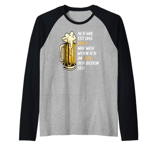 Lustig Männer Bier Spruch Alkohol Saufen Spruch Biertrinker Raglan Lustig Männer Bier Spruch Alkohol Saufen Spruch Biertrinker Raglan von Lustiges Männer Party Bier Alkohol Schnaps Saufen