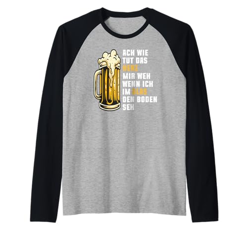 Lustig Männer Bier Spruch Alkohol Saufen Spruch Biertrinker Raglan Lustig Männer Bier Spruch Alkohol Saufen Spruch Biertrinker Raglan von Lustiges Männer Party Bier Alkohol Schnaps Saufen