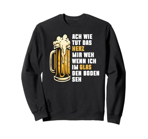 Lustig Männer Bier Spruch Alkohol Saufen Spruch Biertrinker Sweatshirt von Lustiges Männer Party Bier Alkohol Schnaps Saufen