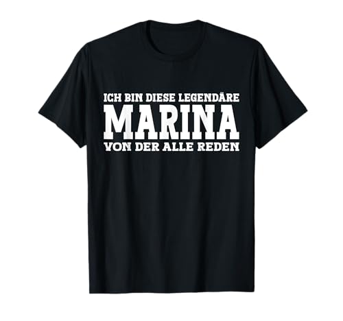 Marina - Lustiges Vorname Frauen Namen Spruch Marina T-Shirt Marina - Lustiges Vorname Frauen Namen Spruch Marina T-Shirt von Lustiges Marina Geschenk Damen Marina Spruch