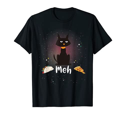 Meh Cat Tshirt Women Cool Cats And Kittens Space Pizza Tacco T-Shirt Meh Cat Tshirt Women Cool Cats And Kittens Space Pizza Tacco T-Shirt von Lustiges Meh Cat Shirt für Katzenliebhaber Co.