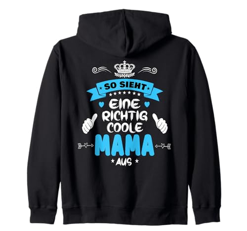 Beste Mama So sieht eine richtig coole Mama aus Muttertags Kapuzenjacke Beste Mama So sieht eine richtig coole Mama aus Muttertags Kapuzenjacke von Lustiges Muttertagsgeschenk für Mama Mutter Damen