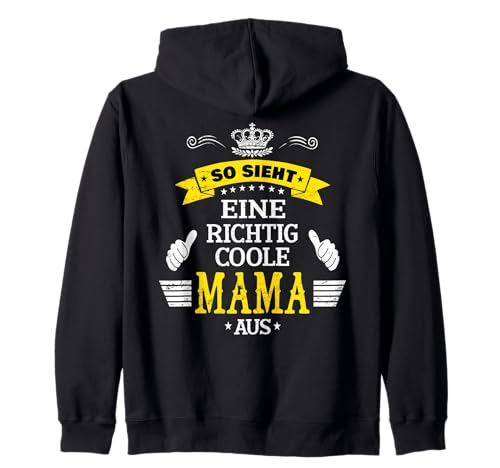 Beste Mama So sieht eine richtig coole Mama aus Muttertags Kapuzenjacke Beste Mama So sieht eine richtig coole Mama aus Muttertags Kapuzenjacke von Lustiges Muttertagsgeschenk für Mama Mutter Damen