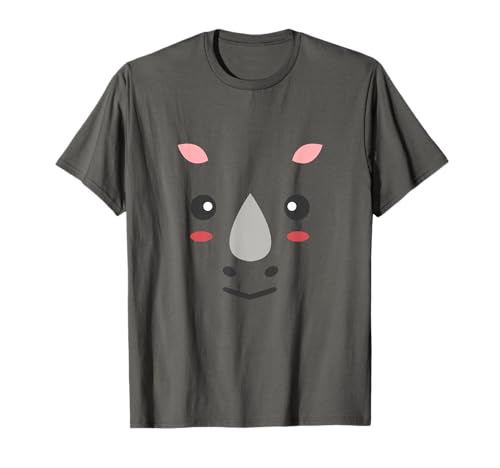 Rhino Gesicht Fun T-Shirt Geschenkidee Tier Kinder Nashorn T-Shirt Rhino Gesicht Fun T-Shirt Geschenkidee Tier Kinder Nashorn T-Shirt von Lustiges Nashorn Shirt Geschenk