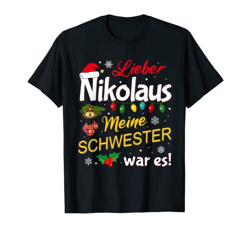 Lustiger Nikolaus Spruch Junge Mädchen Nikolaus Kostüm T-Shirt von Lustiges Nikolaus Kostüm Outfit