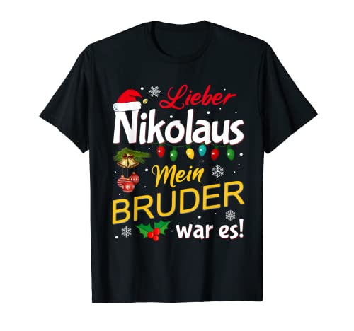 Lustiger Nikolaus Spruch Junge Mädchen Nikolaus Kostüm T-Shirt von Lustiges Nikolaus Kostüm Outfit
