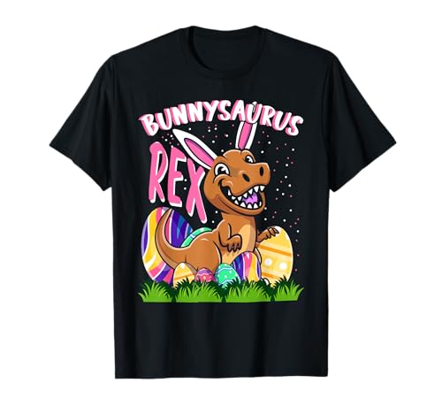 Bunnysaurus Rex - Dino Osterhase Bunte Eier Kinder Ostern T-Shirt von Lustiges Osterhase T-Rex Ostern Geschenk