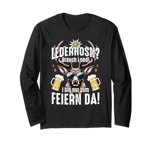 Trachten Herren Lederhose Lustiges Outfit für das Oktoberfest Langarmshirt Trachten Herren Lederhose Lustiges Outfit für das Oktoberfest Langarmshirt von Lustiges Outfit Spruch Oktoberfest Herren