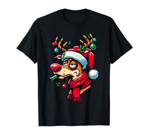 Lustiges Rentier Xmas Christmas Männer Frauen Weihnachts T-Shirt von Lustiges Rentier Weihnachtsshirt & Weihnachtspulli