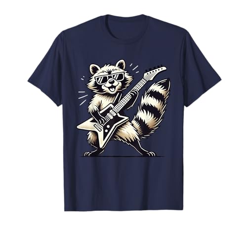Retro Waschbär Rock Musik Geschenke kinder Herren Lutsiges T-Shirt Retro Waschbär Rock Musik Geschenke kinder Herren Lutsiges T-Shirt von Lustiges Retro Waschbär herren Kostüm tees
