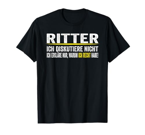 Ritter Ich Diskutiere Nicht Männer Geschenkidee T-Shirt Ritter Ich Diskutiere Nicht Männer Geschenkidee T-Shirt von Lustiges Ritter Geschenk Geburtstag