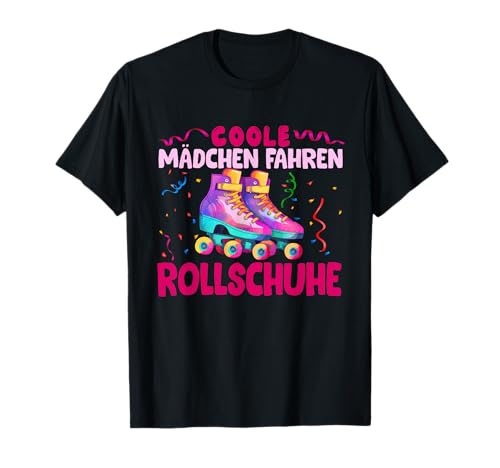 Rolllschuh Mädchen Fahren Roller Skate Rollschuhläufer T-Shirt Rolllschuh Mädchen Fahren Roller Skate Rollschuhläufer T-Shirt von Lustiges Rollerskate T Shirt