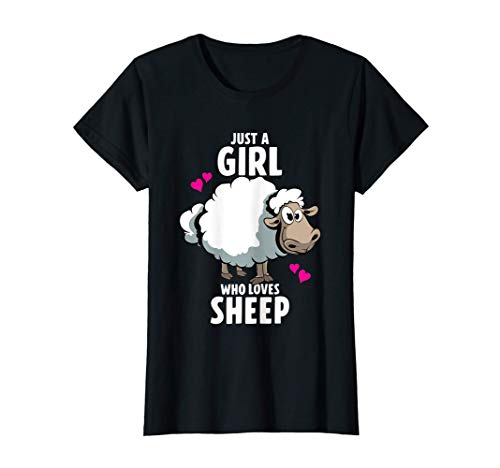 Just A Girl who loves Sheep T-Shirt von Lustiges Schaf Design by xim.
