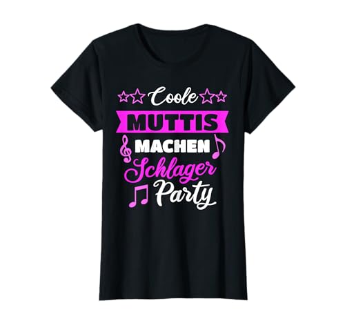 Schlagerparty Outfit Shirt Schlagerfan Mutter Mama Geschenk T-Shirt Schlagerparty Outfit Shirt Schlagerfan Mutter Mama Geschenk T-Shirt von Lustiges Schlagersänger T Shirt für Schlager Party