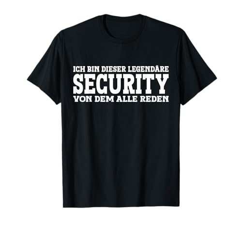 Lustiges Security Geschenk Security Spruch - Security T-Shirt Schwarz Klein für Männer Lustiges Security Geschenk Security Spruch - Security T-Shirt Schwarz Klein für Männer von Lustiges Security Geschenk Security Spruch
