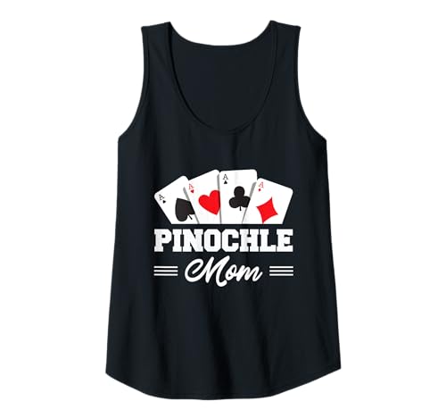 Damen Pinochle Mutter Outfit Frauen Kartenspiel Benoggel Tank Top von Lustiges Spielkarten Binokel Design Für Mama