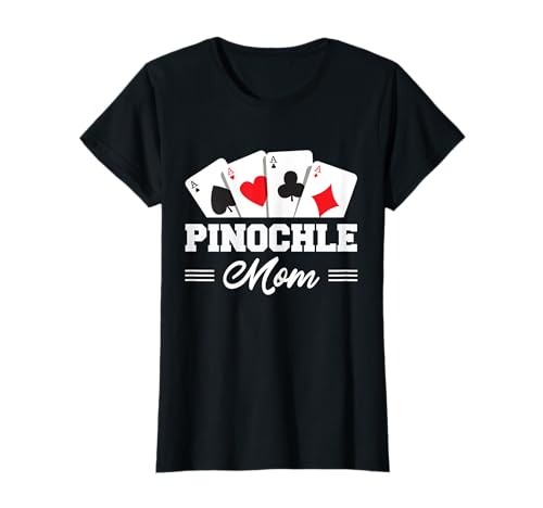 Pinochle Mutter Outfit Frauen Kartenspiel Benoggel T-Shirt Pinochle Mutter Outfit Frauen Kartenspiel Benoggel T-Shirt von Lustiges Spielkarten Binokel Design Für Mama