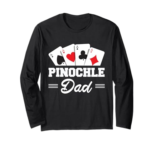 Pinochle Vater Outfit Männer Kartenspiel Benoggel Langarmshirt Pinochle Vater Outfit Männer Kartenspiel Benoggel Langarmshirt von Lustiges Spielkarten Binokel Design Für Papa