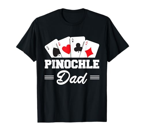 Pinochle Vater Outfit Männer Kartenspiel Benoggel T-Shirt Pinochle Vater Outfit Männer Kartenspiel Benoggel T-Shirt von Lustiges Spielkarten Binokel Design Für Papa