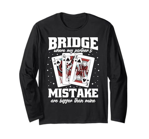 Cooles Kartenspiel Partner Männer Frauen Bridge Turnier Langarmshirt Cooles Kartenspiel Partner Männer Frauen Bridge Turnier Langarmshirt von Lustiges Spielkarten Bridge Design Männer Frauen
