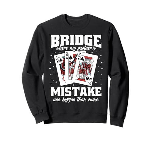 Cooles Kartenspiel Partner Männer Frauen Bridge Turnier Sweatshirt Cooles Kartenspiel Partner Männer Frauen Bridge Turnier Sweatshirt von Lustiges Spielkarten Bridge Design Männer Frauen
