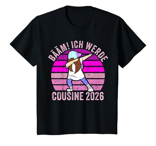 Kinder Bääm! Ich werde Cousine 2026 T-Shirt Kinder Bääm! Ich werde Cousine 2026 T-Shirt von Lustiges Sprüche Geschenk Beste Cousine