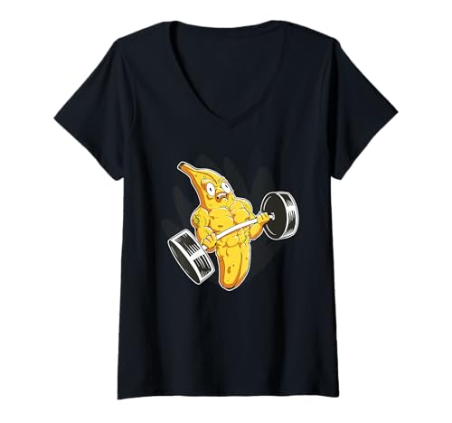 Damen Fitness, Gym, Sport, Gewichte T-Shirt mit V-Ausschnitt Damen Fitness, Gym, Sport, Gewichte T-Shirt mit V-Ausschnitt von Lustiges Training, Fitnessstudio, Gewichte