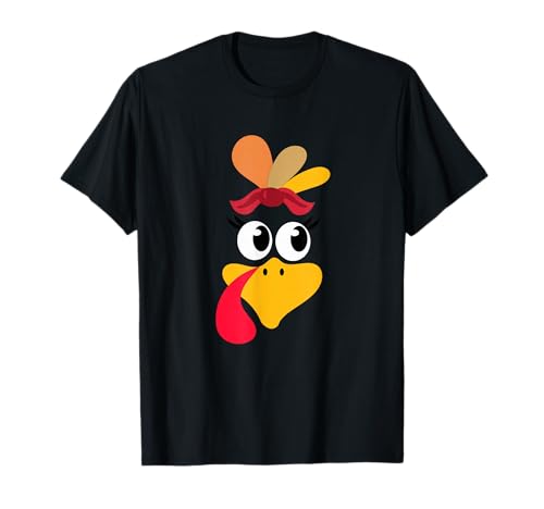 Truthahngesicht von Familien Thanksgiving -Hemden für Frauen T-Shirt von Lustiges Truthahn -Humor -Kleidungsstück