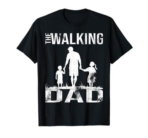 The Walking Dad 2 Kinder Lustiges Herren Vater Papa Geschenk T-Shirt von Lustiges Vater Papa Dad Geschenke Geschenkidee