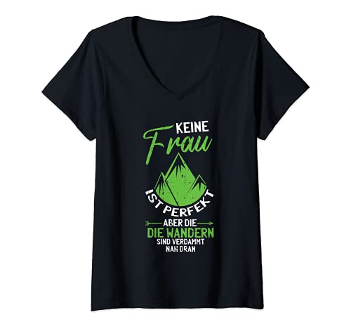 Damen Witziges Design für Wanderer zum Wandern I Motiv T-Shirt mit V-Ausschnitt Damen Witziges Design für Wanderer zum Wandern I Motiv T-Shirt mit V-Ausschnitt von Lustiges Wander-Spruch Fun-Shirt mit Aufdruck