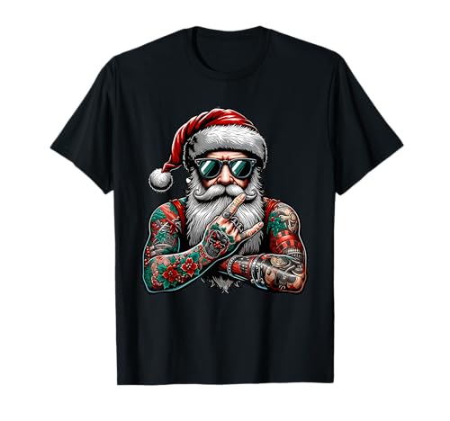Tätowiert Weihnachtsmann inked Weihnachten Männer & Frauen T-Shirt Tätowiert Weihnachtsmann inked Weihnachten Männer & Frauen T-Shirt von Lustiges Weihnachts Geschenk & Tatoo Santa coming