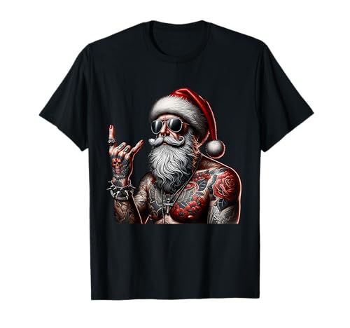 Tätowiert Weihnachtsmann inked Weihnachten Männer & Frauen T-Shirt Tätowiert Weihnachtsmann inked Weihnachten Männer & Frauen T-Shirt von Lustiges Weihnachts Geschenk & Tatoo Santa coming
