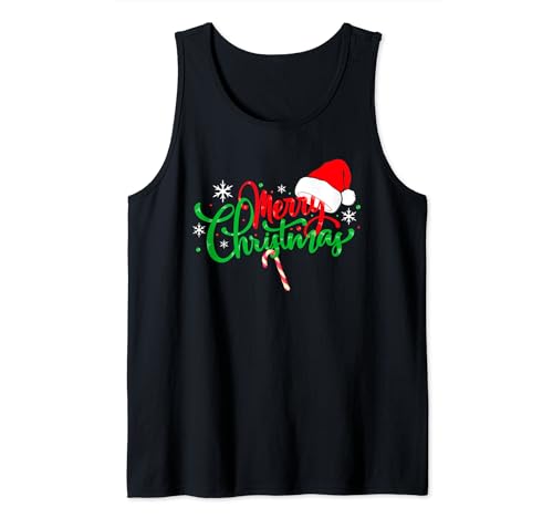 Merry Christmas Fröhliche Weihnachten Geschenk Damen Herren Tank Top von Lustiges Weihnachts Geschenke