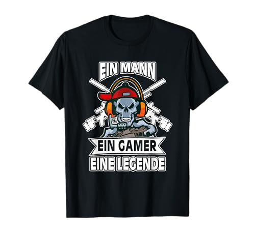 Mann Gamer Legende Lustiges Zocker Shirt Weihnachtsgeschenk T-Shirt von Lustiges Weihnachtsgeschenk Adventskalender Ideen