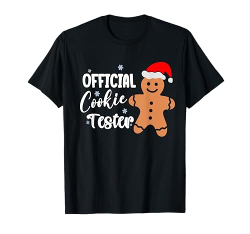 Official Cookie Tester Weihnachten Herren Damen Kinder T-Shirt Official Cookie Tester Weihnachten Herren Damen Kinder T-Shirt von Lustiges Weihnachtsoutfit Backen Lebkuchenmann