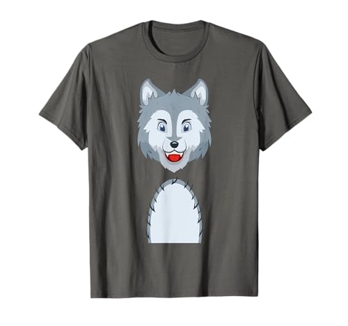 Lustiges Wolf Kinder Fasching Halloween Kostüm Karneval Wolf Verkleidung T-Shirt Grau Größe 36 EU Kleinkind Unisex Lustiges Wolf Kinder Fasching Halloween Kostüm Karneval Wolf Verkleidung T-Shirt Grau Größe 36 EU Kleinkind Unisex von Lustiges Wolf Kinder Fasching Halloween Kostüm