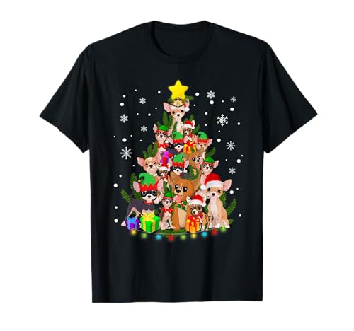 Lustig Chihuahua Weihnachten Pyjama Chihuahua Mama & Papa T-Shirt von Lustiges Xmas Chihuahua Pyjama Shirt