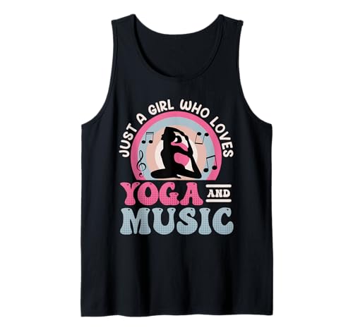 Musik Yoga JUST A GIRL WHO LOVES YOGA AND MUSIC Yogi Tank Top von Lustiges Yoga T-Shirt Yogi Musik Yoga Outfit